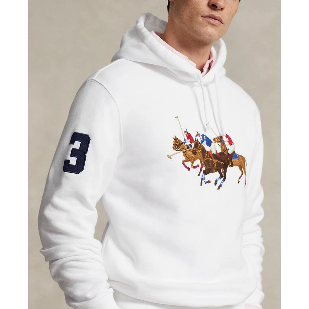 商品Ralph Lauren|Men's Triple-Pony Fleece Hoodie,价格¥562,第3张图片详细描述