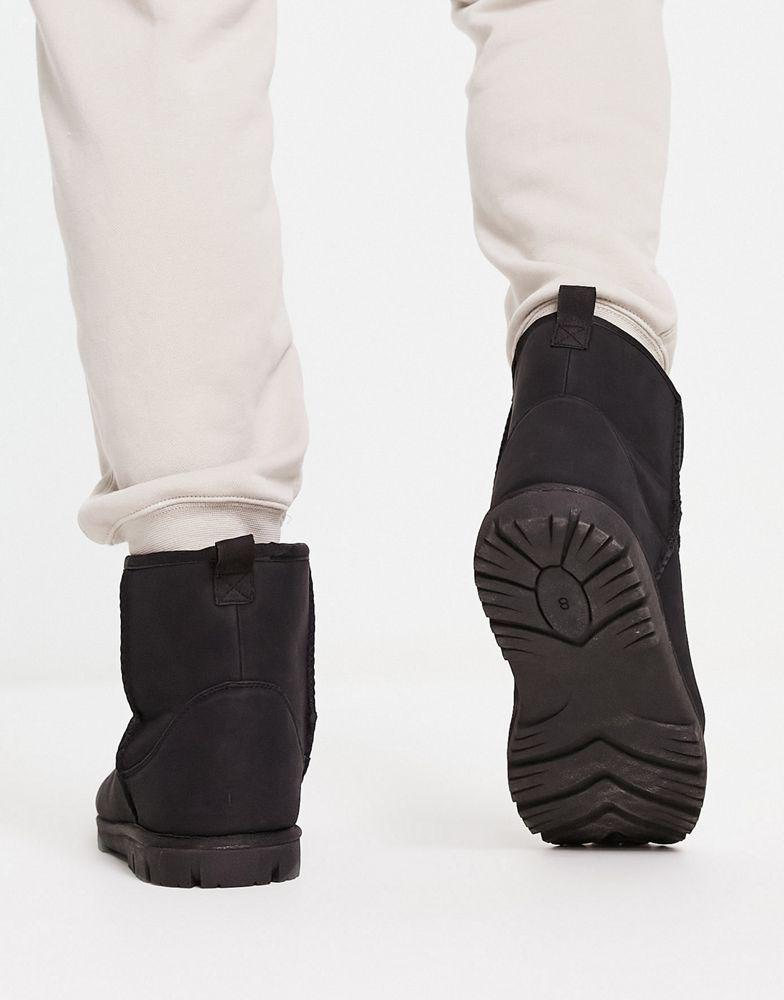 ASOS DESIGN slippers boot in black商品第2张图片规格展示