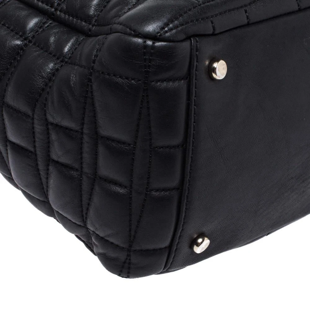 Kate Spade Black Square Quilted Leather Chain Tote 商品