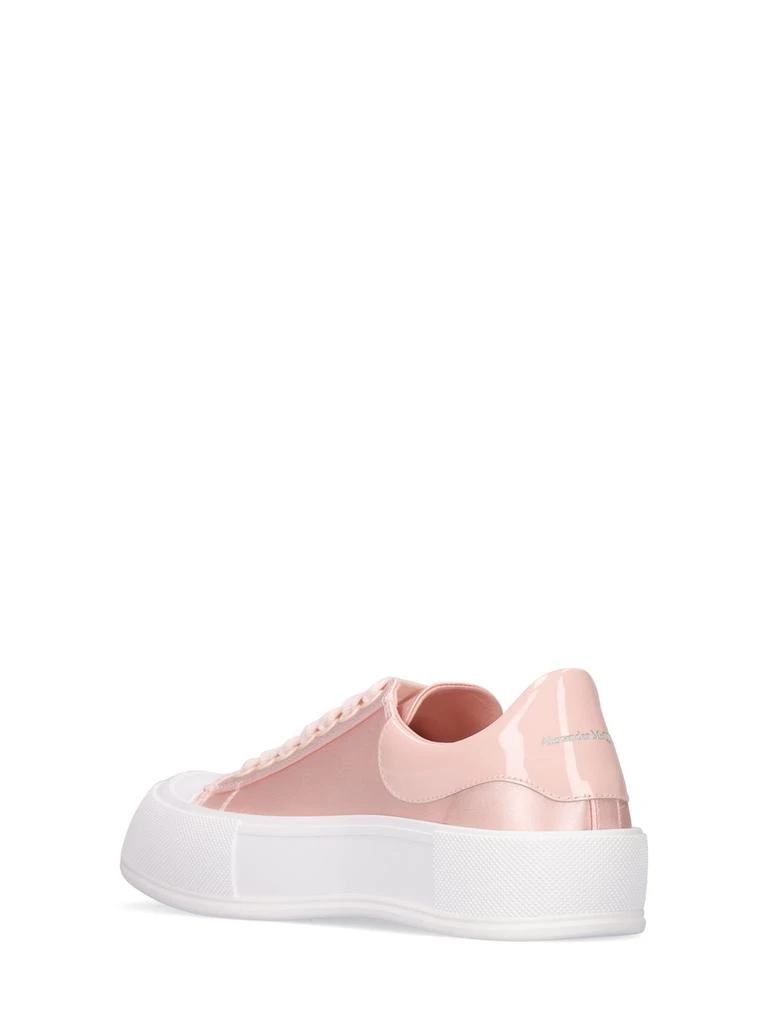 商品Alexander McQueen|45mm Deck Plimsoll Satin Sneakers,价格¥4439,第3张图片详细描述