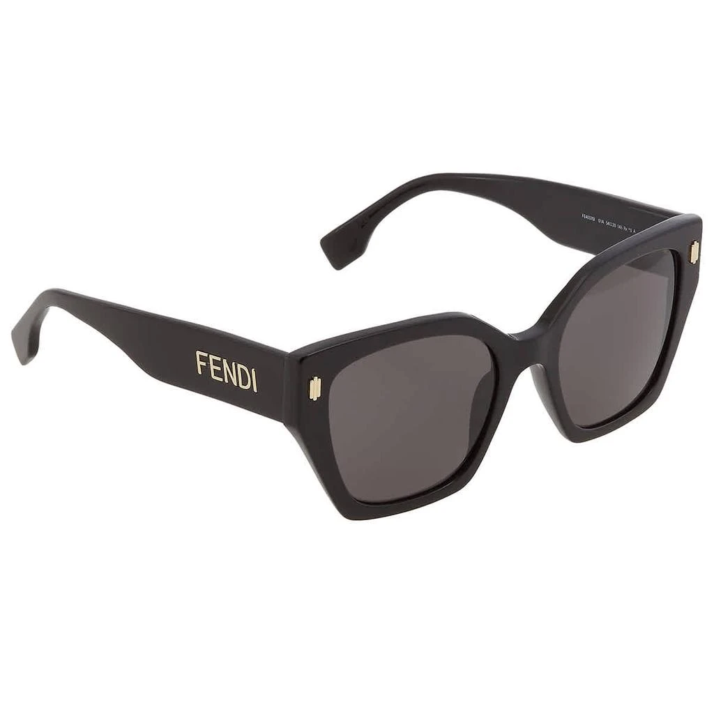 商品Fendi|Smoke Cat Eye Ladies Sunglasses FE40070I 01A 54,价格¥1459,第3张图片详细描述