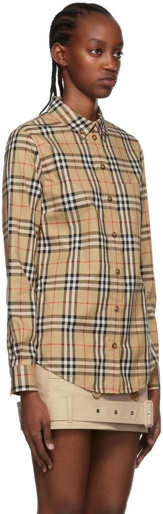 商品Burberry|棕色 Vintage Check 衬衫,价格¥6289,第4张图片详细描述