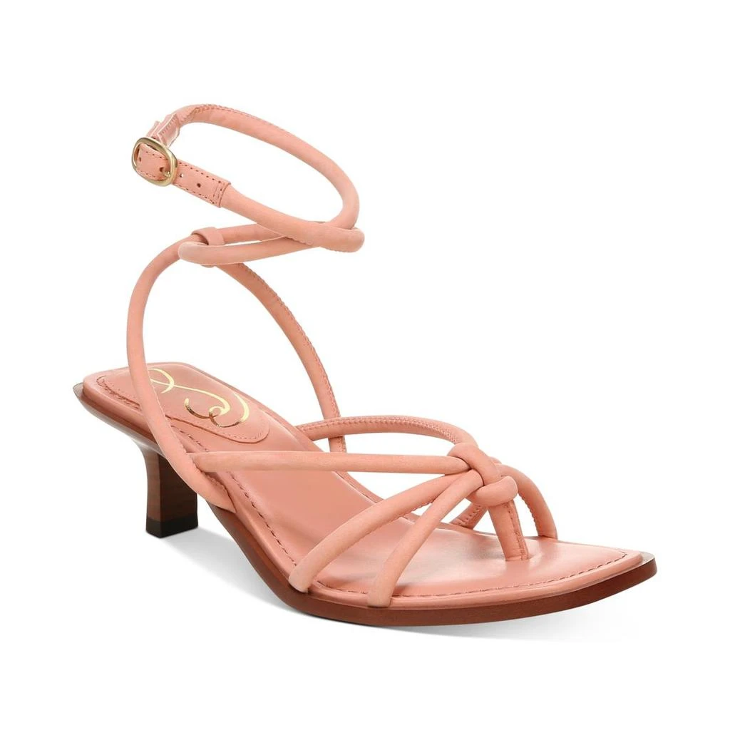 商品Sam Edelman|Sam Edelman Womens Dia Leather Ankle Strap Heels,价格¥203,第1张图片