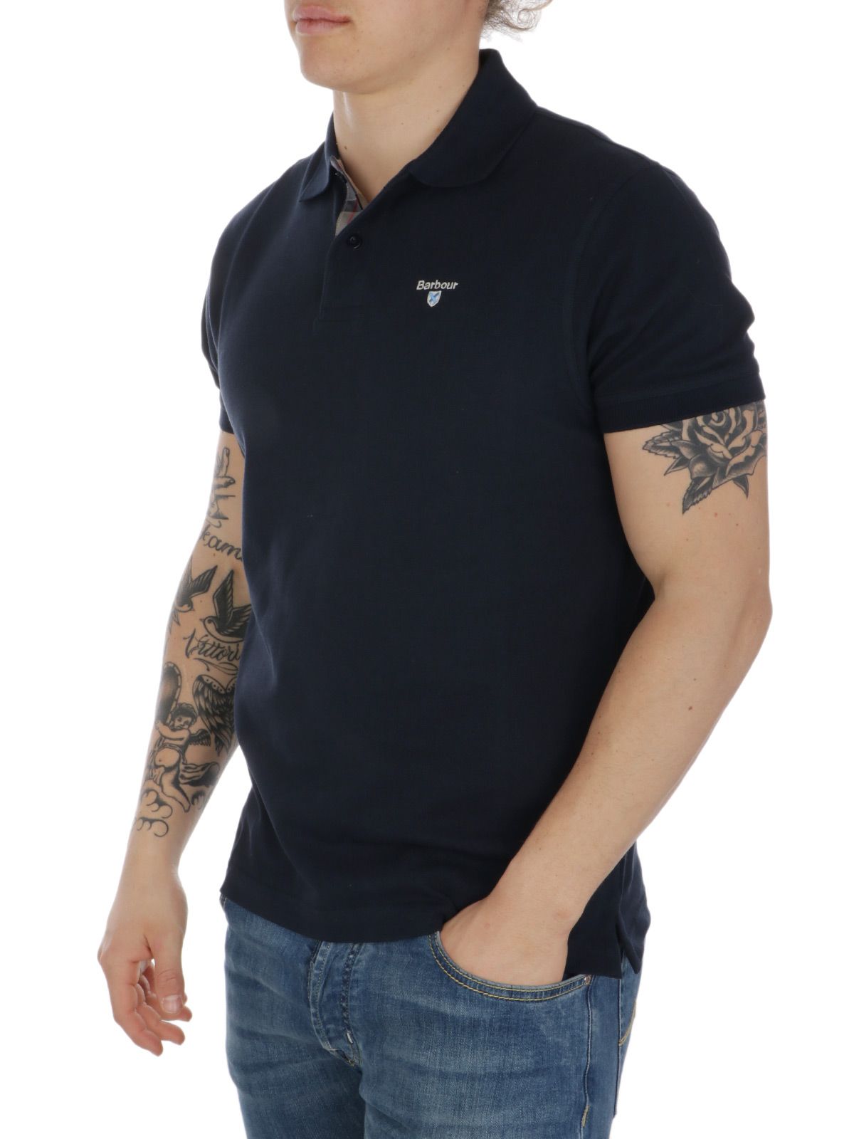 Barbour 男士POLO衫 MML0012MMLNY31 蓝色 624.84元 商品图片