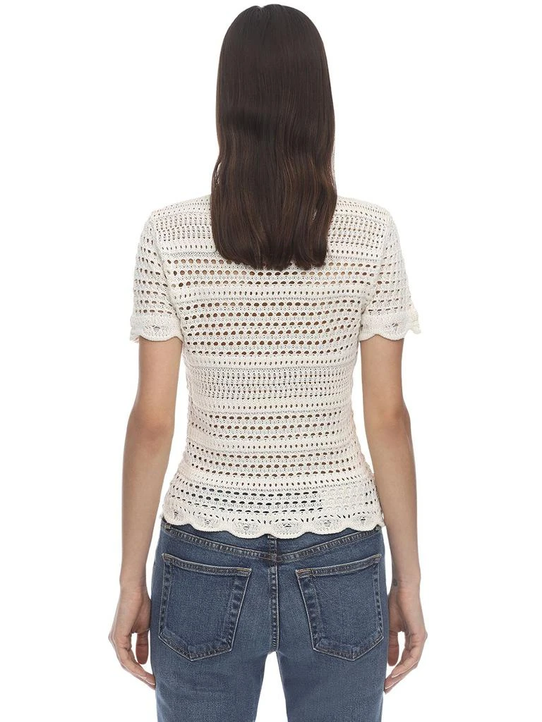 商品AMIRI|Love Intarsia Knit Crochet Top,价格¥2478,第2张图片详细描述