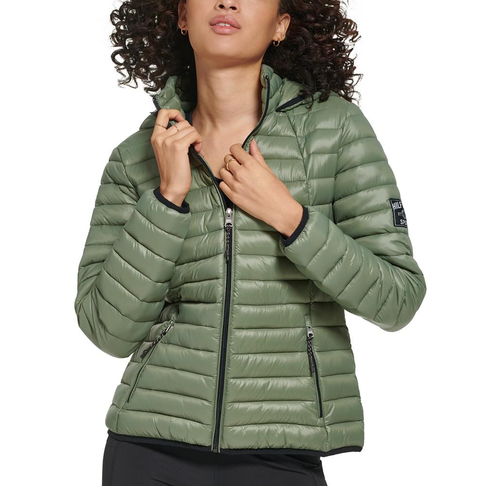 Women's Lightweight Hooded Packable Puffer Jacket商品第4张图片规格展示