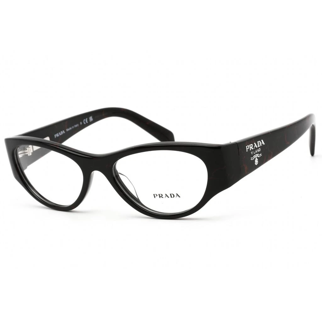 商品Prada|Prada Women's Eyeglasses - Black Cat Eye Plastic Frame Clear Lens | 0PR 06ZV 11F1O1,价格¥1125,第1张图片