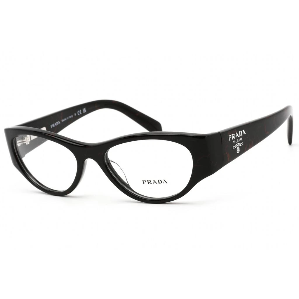 商品Prada|Prada Women's Eyeglasses - Black Cat Eye Plastic Frame Clear Lens | 0PR 06ZV 11F1O1,价格¥1146,第1张图片