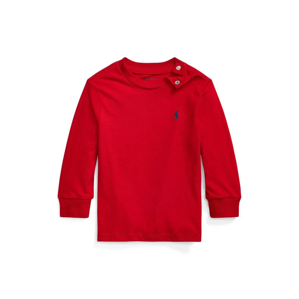 商品Ralph Lauren|Cotton Jersey Long Sleeve Tee (Infant),价格¥115,第1张图片