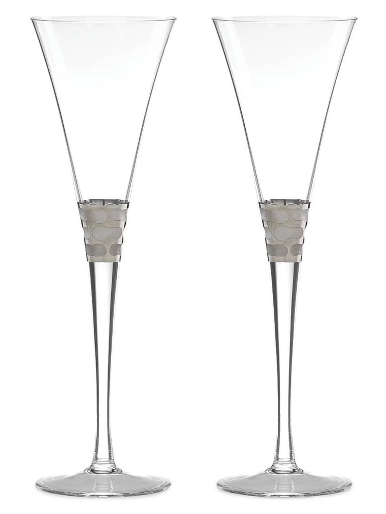 商品Michael Wainwright|Truro Platinum 2-Piece Toasting Flute Set,价格¥1290,第1张图片