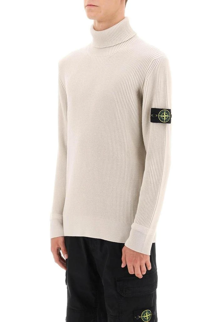 商品Stone Island|Ribbed wool turtleneck sweater,价格¥1593,第5张图片详细描述