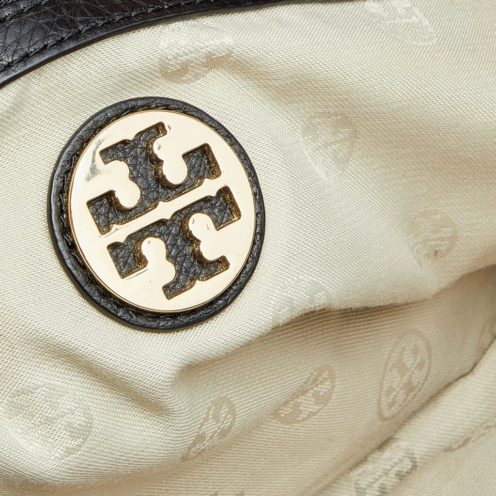 Tory Burch Black Leather Logo Amanda Tote 商品