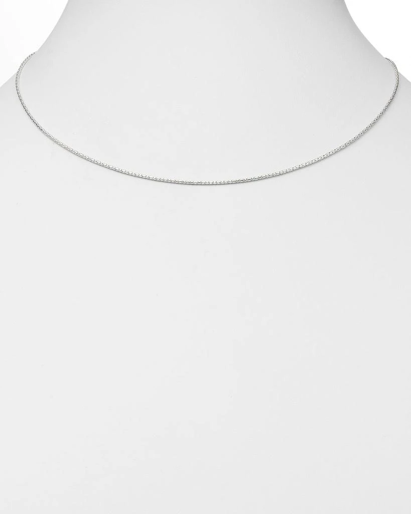 商品Bloomingdale's Fine Collection|Box Link Chain Necklace in 14K White Gold - Exclusive,价格¥3857,第2张图片详细描述