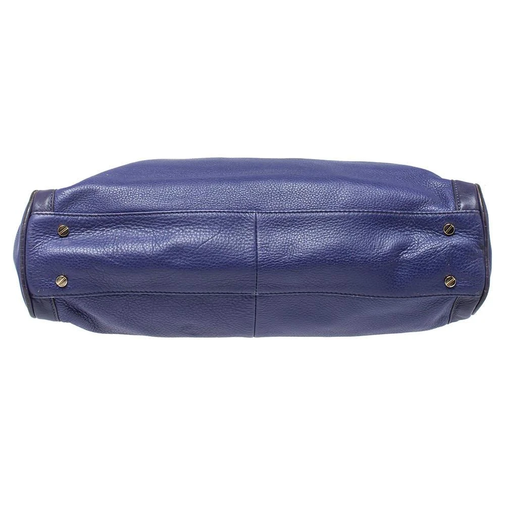 商品[二手商品] Tory Burch|Tory Burch Purple Leather Hannah Tote,价格¥2010,第5张图片详细描述