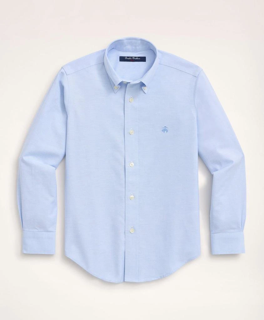 商品Brooks Brothers|Boys Non-Iron Stretch Cotton Oxford Sport Shirt,价格¥403,第1张图片