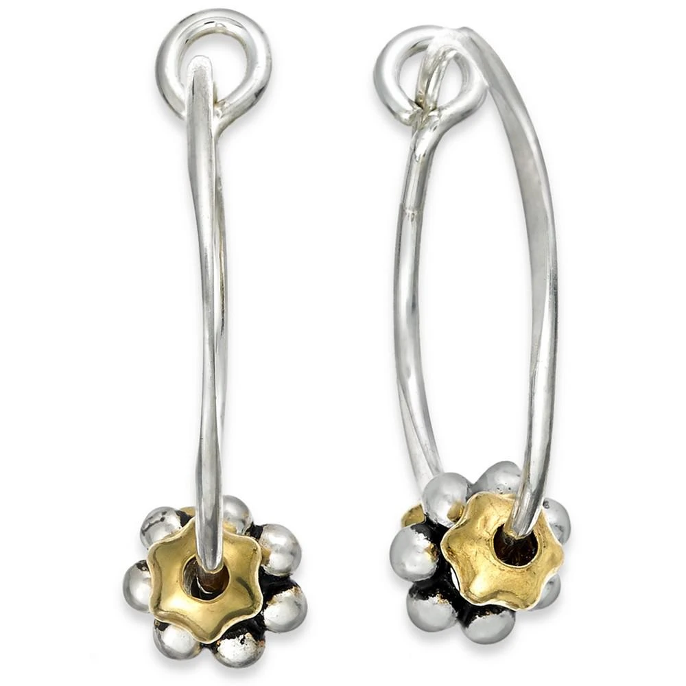 商品Jody Coyote|Sterling Silver Earrings, Daisy Hoop Earrings,价格¥195,第1张图片