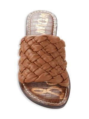 商品Sam Edelman|Griffin Woven Leather Flat Sandals,价格¥257,第5张图片详细描述