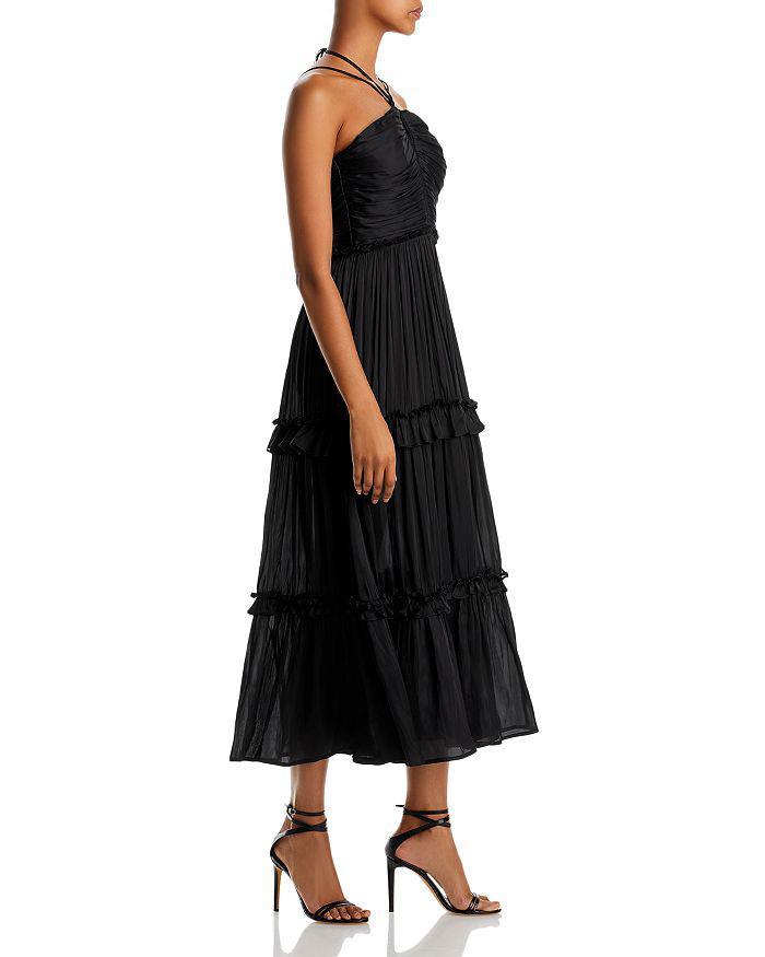 商品AQUA|Strappy Ruched Midi Dress - 100% Exclusive,价格¥636,第6张图片详细描述