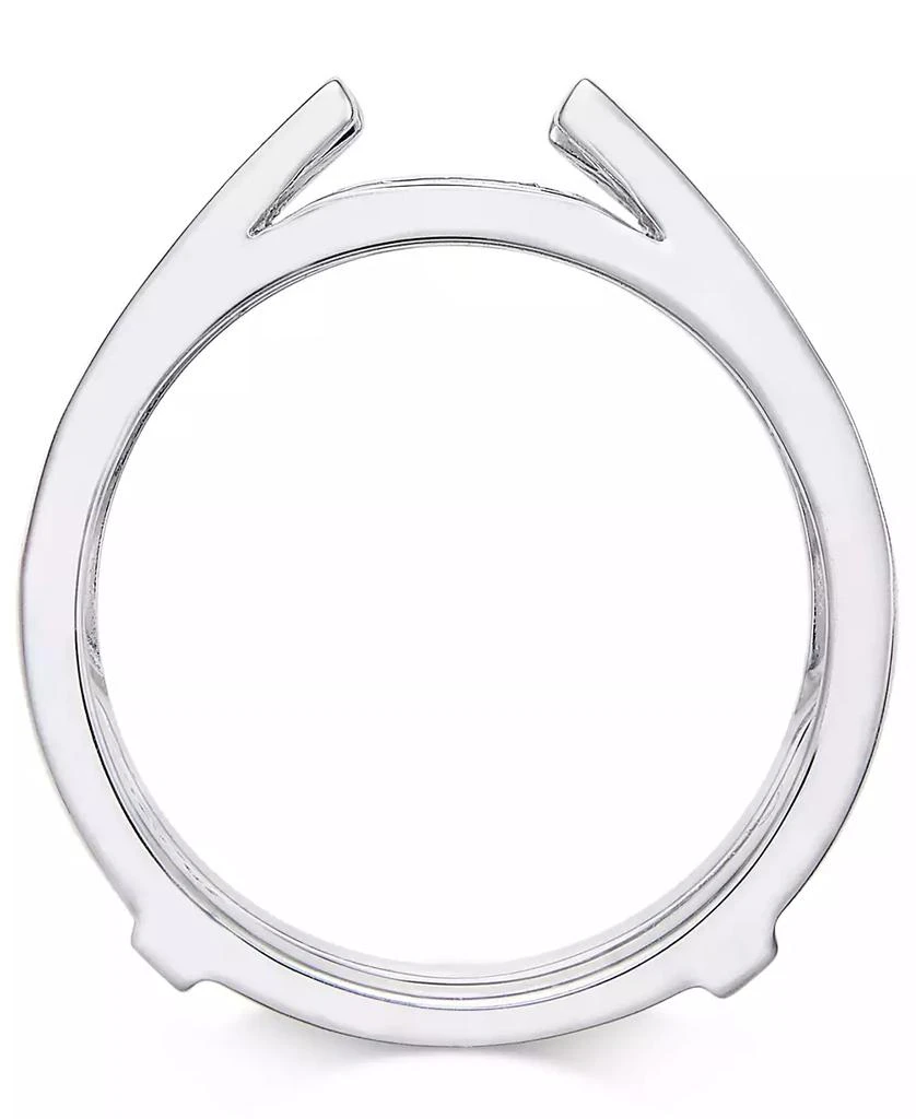 商品Macy's|Diamond Channel-Set Solitaire Enhancer Ring Guard (1/2 ct. t.w.) in 14k White Gold,价格¥7479,第3张图片详细描述