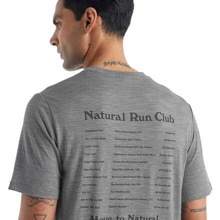 商品Icebreaker|Tech Lite II Natural Run Club Short-Sleeve T-Shirt - Men's,价格¥422,第4张图片详细描述