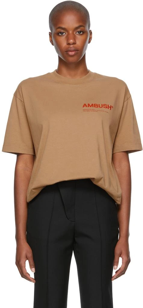 商品Ambush|Brown Jersey 'Workshop' T-Shirt,价格¥1662,第1张图片