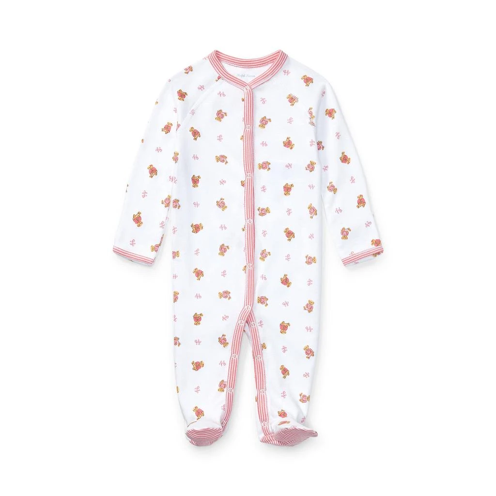 商品Ralph Lauren|Bear-Print Cotton Coverall (Infant),价格¥294,第1张图片