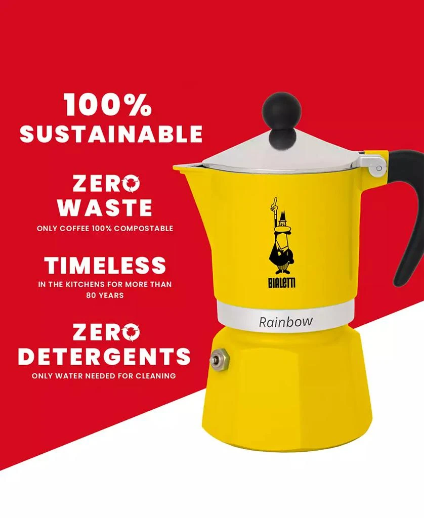 商品Bialetti|Rainbow 139 ML 3 Cups Coffeemaker,价格¥297,第3张图片详细描述