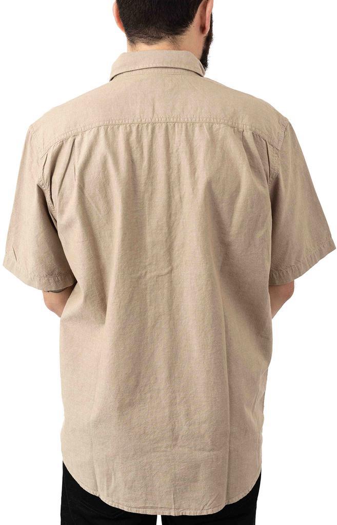商品Carhartt|(104369) Original Fit MW S/S Button-Up Shirt - Dark Tan Chambray,价格¥166,第5张图片详细描述