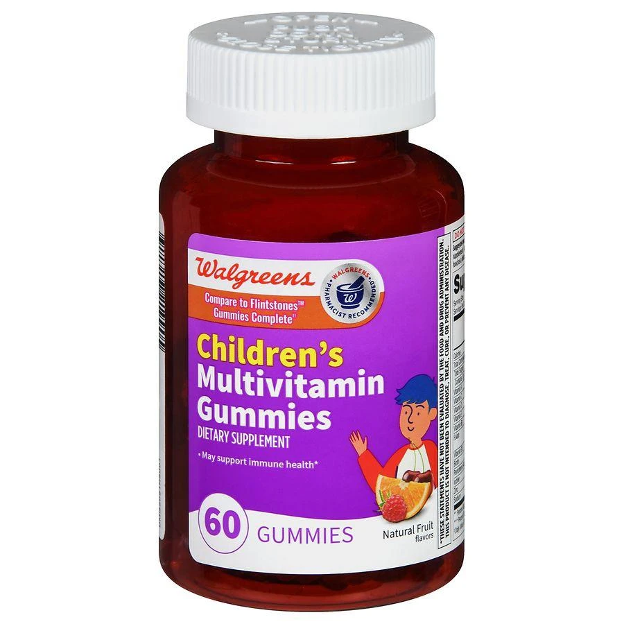 商品Walgreens|Children's Multivitamin Gummies Natural Fruit,价格¥45,第1张图片