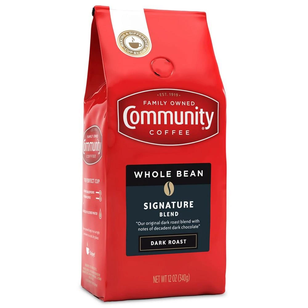 Signature Blend Dark Roast Premium Whole Bean Coffee, 12 Oz - 6 Pack 商品
