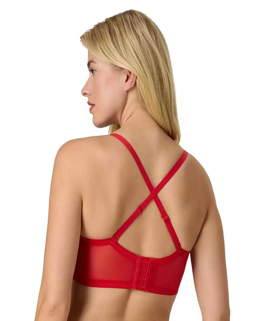 商品Maidenform|Women's Pure Comfort Lace & Mesh Longline Wireless Bralette DM1188,价格¥149,第4张图片详细描述