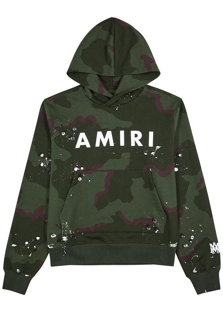 商品AMIRI|Army logo hooded cotton sweatshirt,价格¥6201,第1张图片