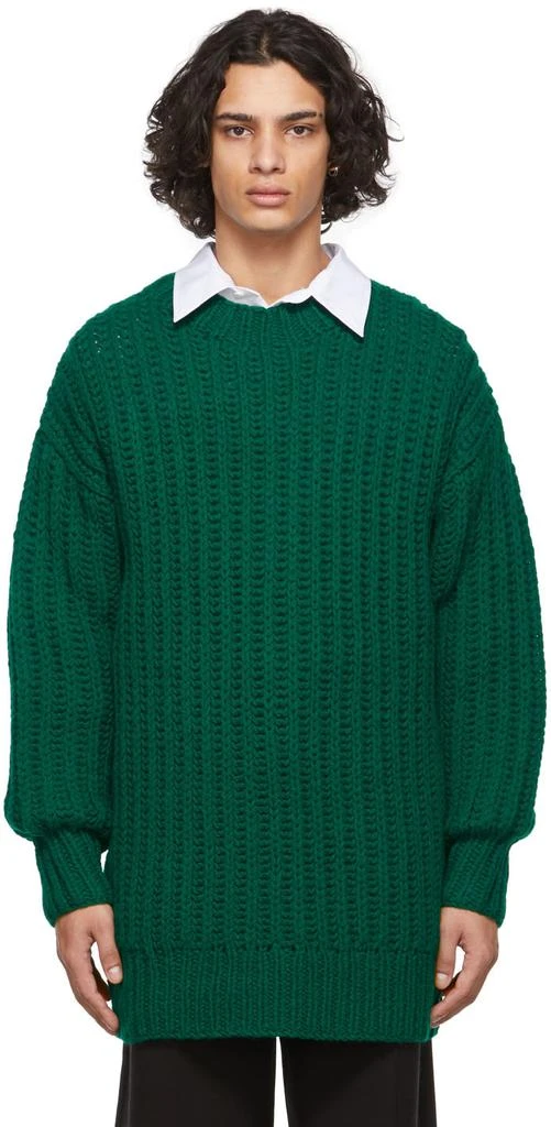 商品AMI|Green Ami de Cœur Sweater,价格¥1063,第1张图片