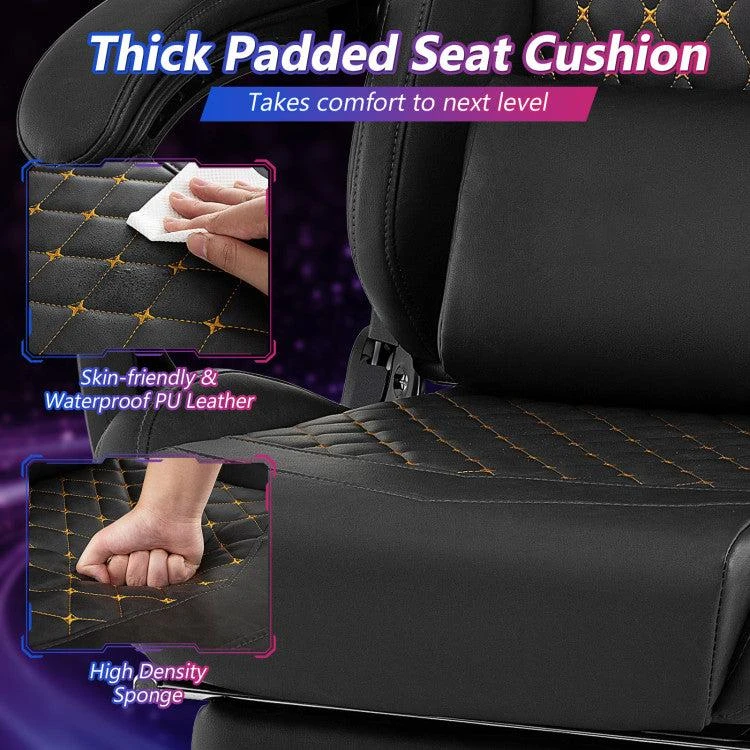 商品Hivvago|Ergonomic Video Game Computer Chair with Headrest and Lumbar Pillow,价格¥2128,第4张图片详细描述