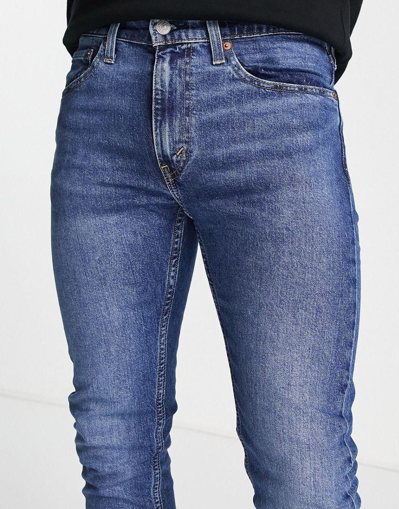 Levi's 519 super skinny jeans in blue wash商品第4张图片规格展示