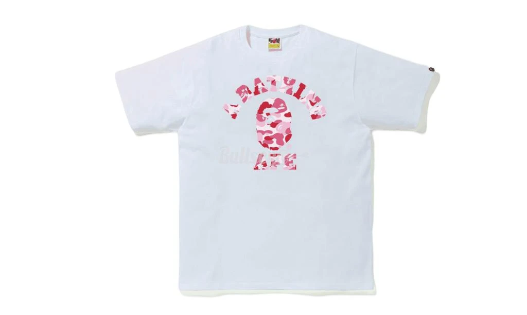 商品Bape|Bape ABC White/Pink Camo College T-Shirt,价格¥1383,第1张图片