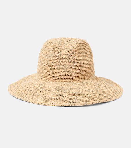 関税・送料込 MIU MIU Raffia & viscose ハット Miu Miu Raffia hat - Hats - Free Shipping - BeyondStyle