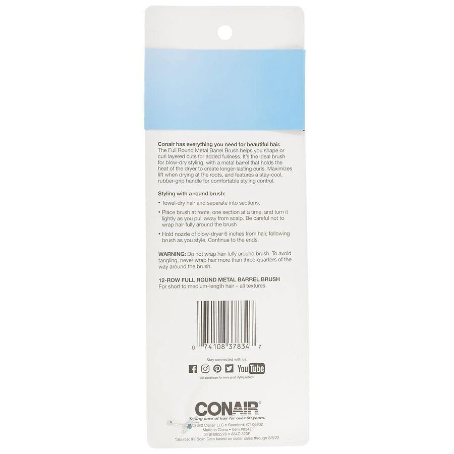 商品Conair|12 Row Hot Curling Round Hairbrush,价格¥50,第2张图片详细描述