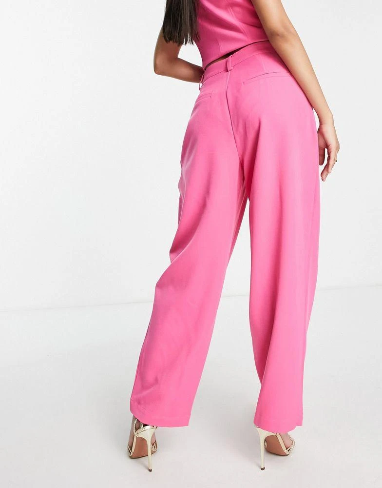 商品Y.A.S.|Y.A.S tailored high waist trouser co-ord in pink,价格¥267,第2张图片详细描述