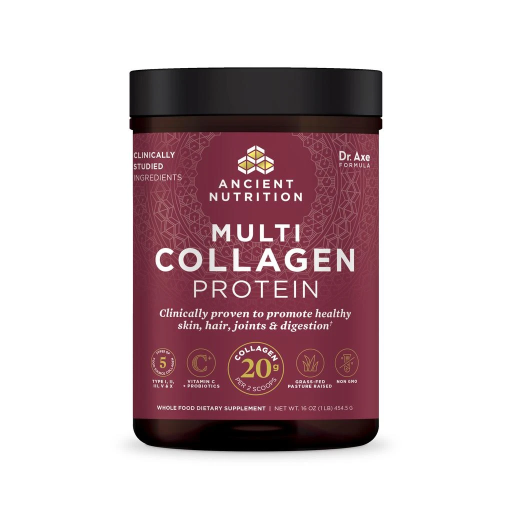 商品Ancient Nutrition|Multi Collagen Protein Spring ’23 Catalog | Powder Pure (45 servings),价格¥400,第1张图片