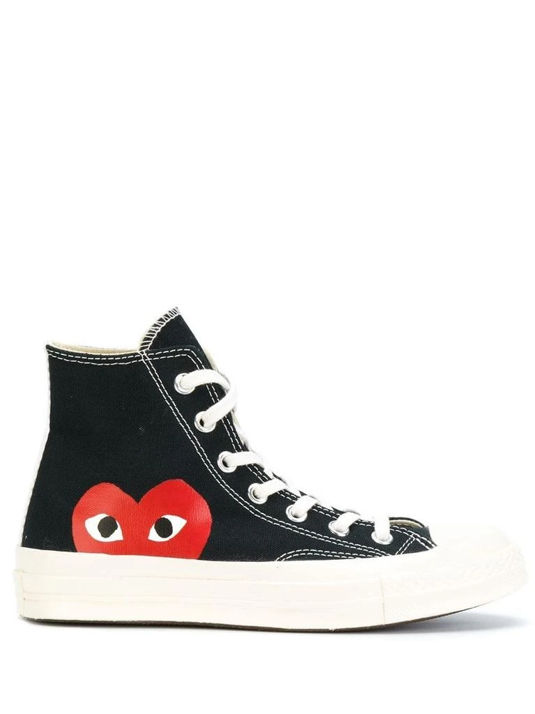 商品Comme des Garcons|COMME DES GARCONS PLAY X CONVERSE CHUCK TAYLOR HIGH TOP SNEAKERS,价格¥1479,第1张图片