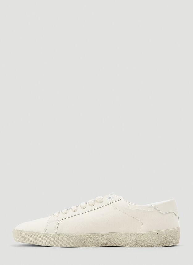 商品Yves Saint Laurent|SL06 Low-Top Sneakers in White,价格¥3585,第5张图片详细描述