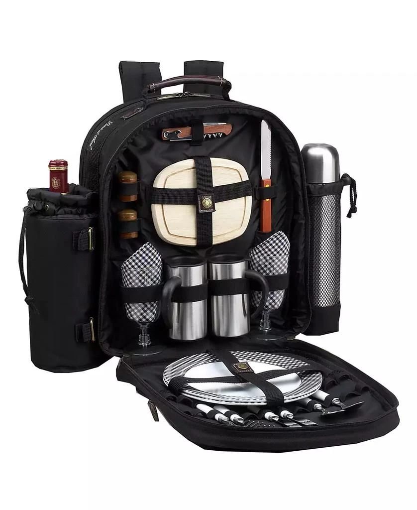 商品Picnic At Ascot|Deluxe 2 Person Picnic, Coffee Backpack Cooler with Wine Pouch,价格¥1179,第2张图片详细描述