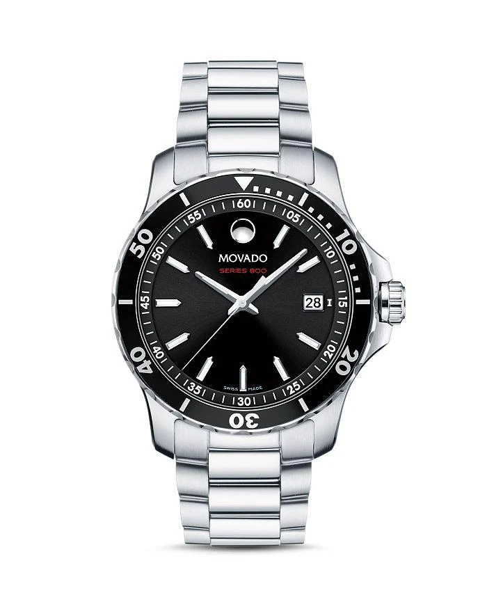 商品Movado|Performance Stainless Steel Series 800 Watch, 40mm,价格¥8974,第1张图片