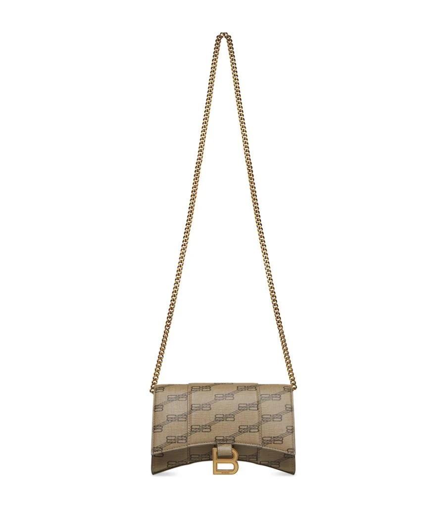 商品Balenciaga|Leather Hourglass Chain Wallet,价格¥11488,第1张图片