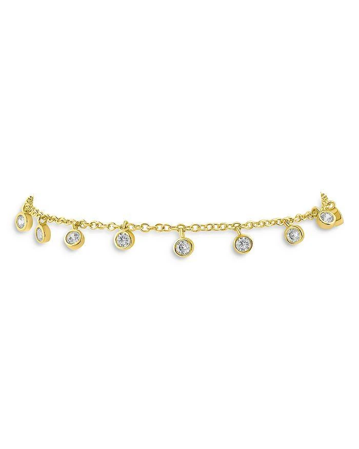 商品Kenneth Jay Lane|Cubic Zirconia Charm Bracelet in 14K Gold Plated,价格¥562,第1张图片详细描述