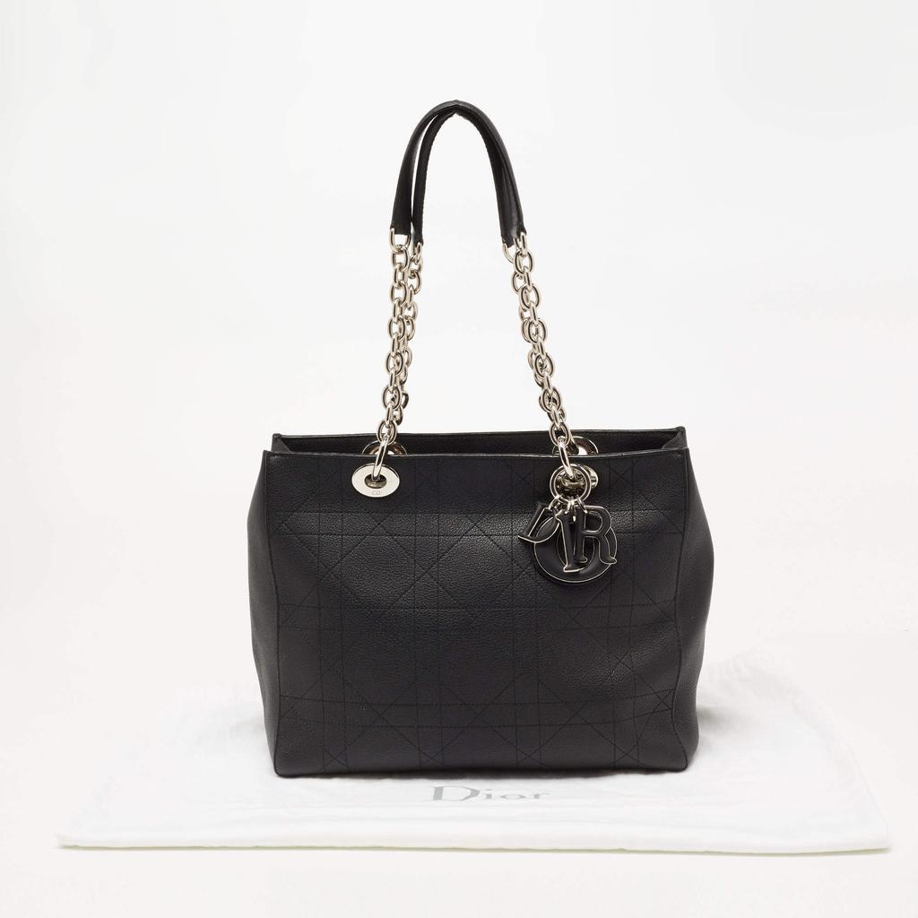 Dior Black Cannage Leather Medium Ultradior Tote商品第9张图片规格展示
