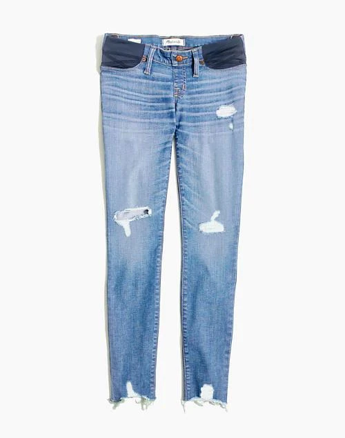 商品Madewell|Maternity Skinny Jeans: Knee-Rip Edition,价格¥714,第5张图片详细描述