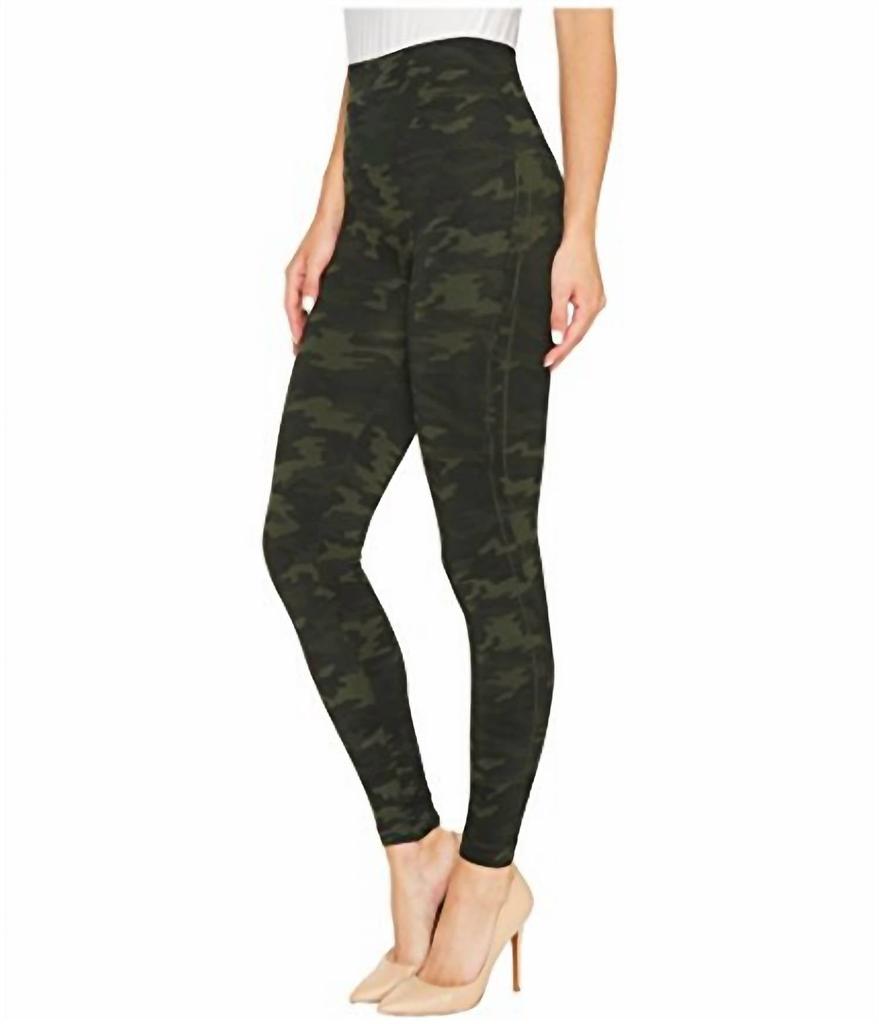 Seamless Camo Leggings In Green Camo商品第4张图片规格展示