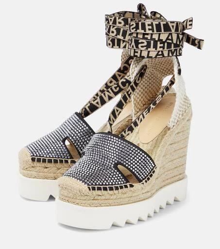 商品Stella McCartney|Embellished espadrille wedges,价格¥4943,第5张图片详细描述